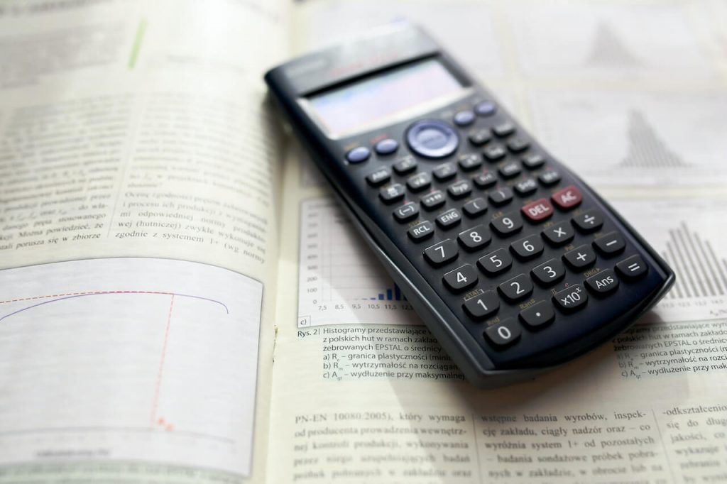 A scientific calculator, a specialized tool for performing complex mathematical calculations and functions.